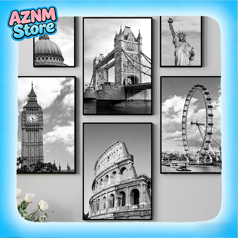 2026 Black and White London To - Home Decor New York avis et prix