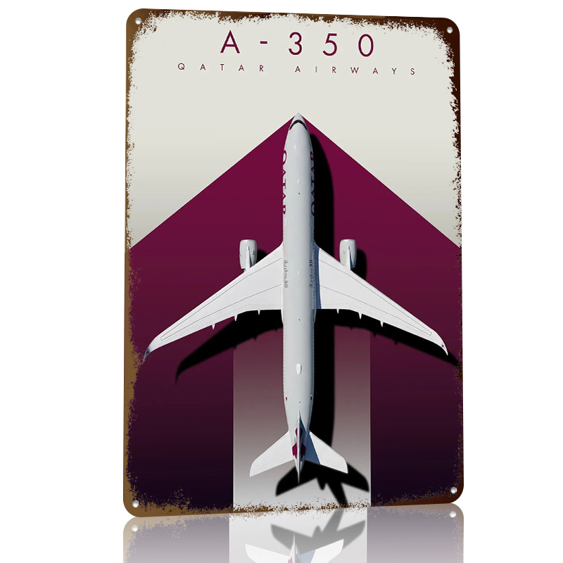 Qatar A-350 Oryx Majesty Metal - Home Decor Qatar avis et prix