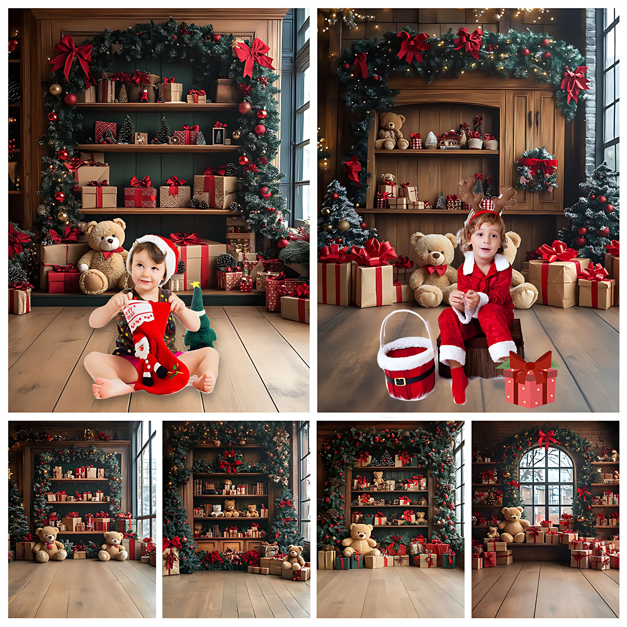 Christmas Doll Bear Photograph - Home Decor Vinyl Flooring avis et prix