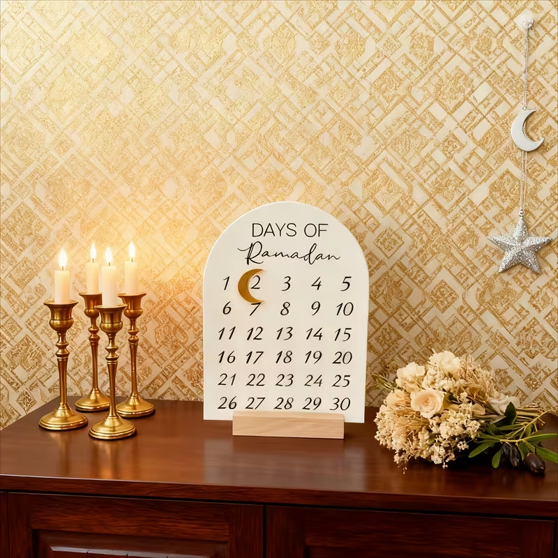 Acrylic Ramadan 30 Days Countd - Home Decor Ramadan avis et prix