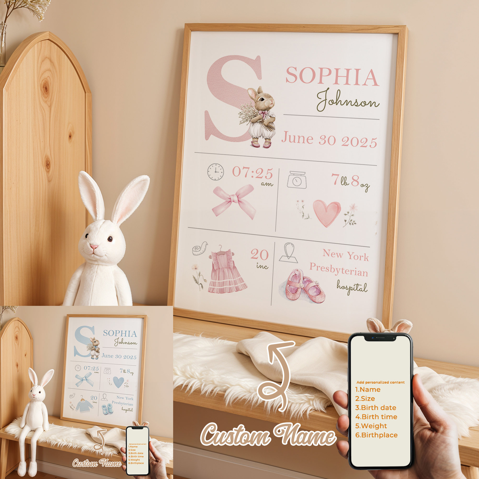 Personalized Custom Name Carto - Home Decor Aesthetic avis et prix