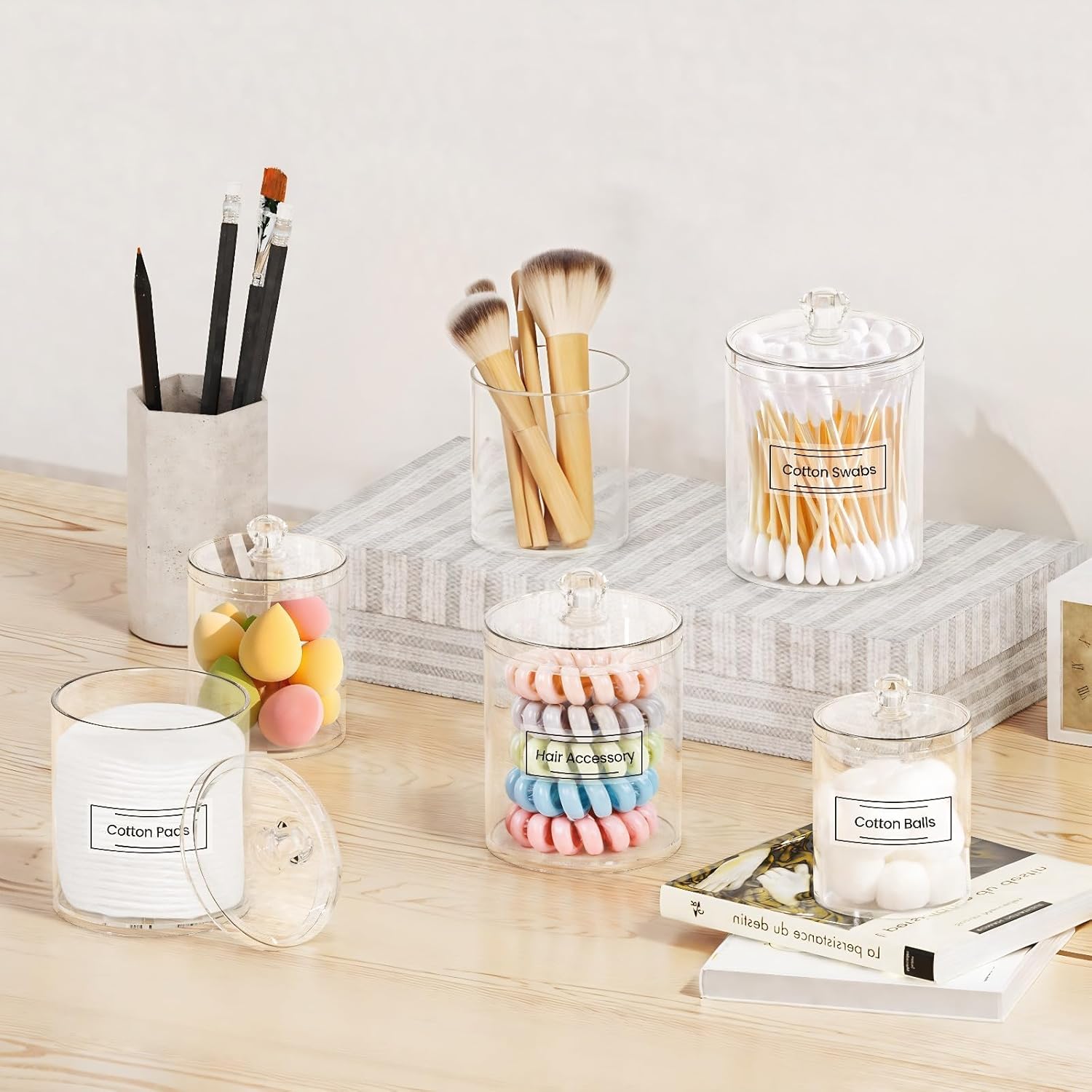Acrylic Qtip Holder 6 Pack wit - Home Decor Free Images avis et prix