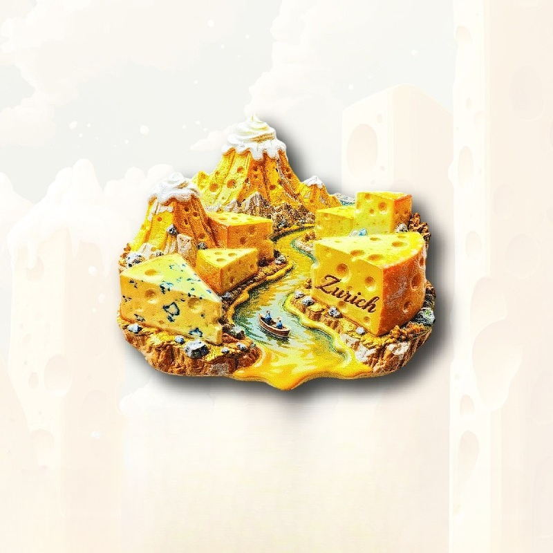 Zurich Cheese Fridge Magnet -  - Home Decor Zurich avis et prix