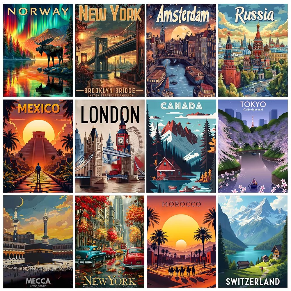 World Famous Scenery 5D Diamon - Home Decor New York avis et prix