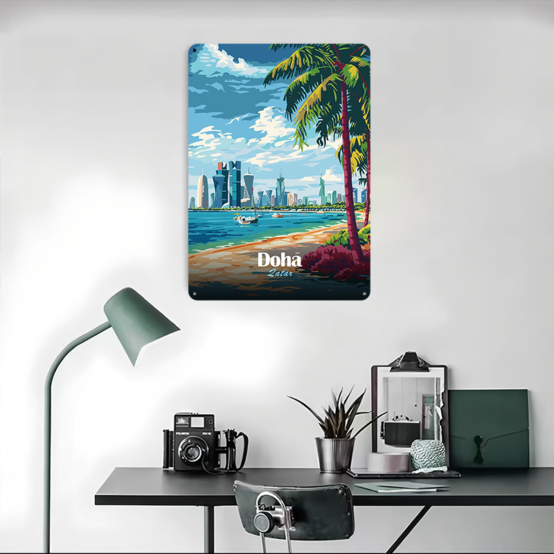 Doha Qatar: Beach and Skyline  - Home Decor Qatar avis et prix