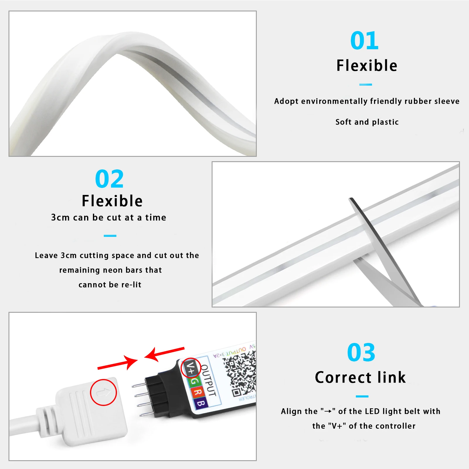 5V USB RGB Neon LED Strip Ligh - Home Decor App Free avis et prix