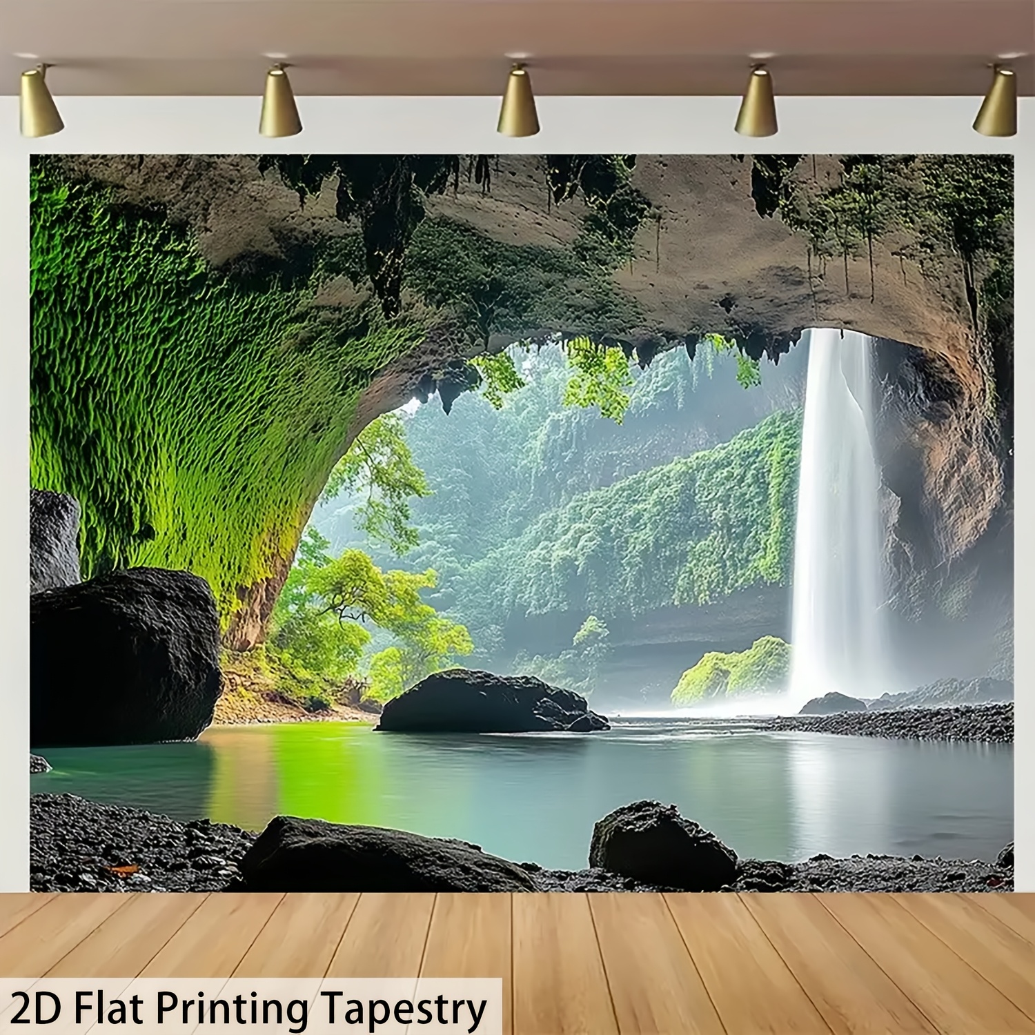 Majestic Waterfall Cave Tapest - Home Decor Under 100 avis et prix