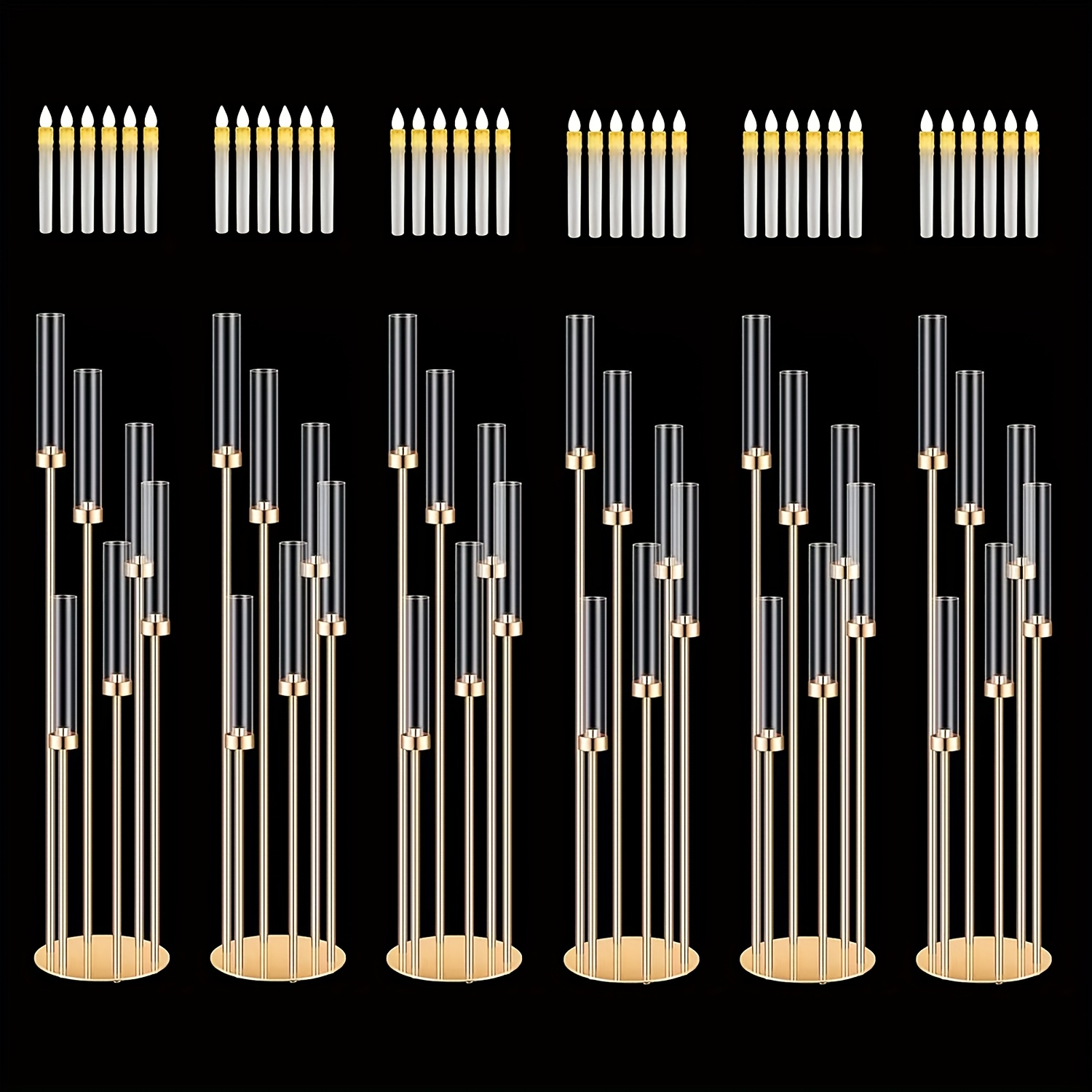 2 Sets Floor Candelabra 6 Arms - Flooring Home Decor avis et prix