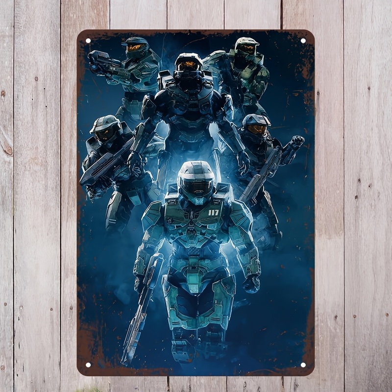 Halo-Inspired Metal Wall Art S - Home Decor Games Free avis et prix