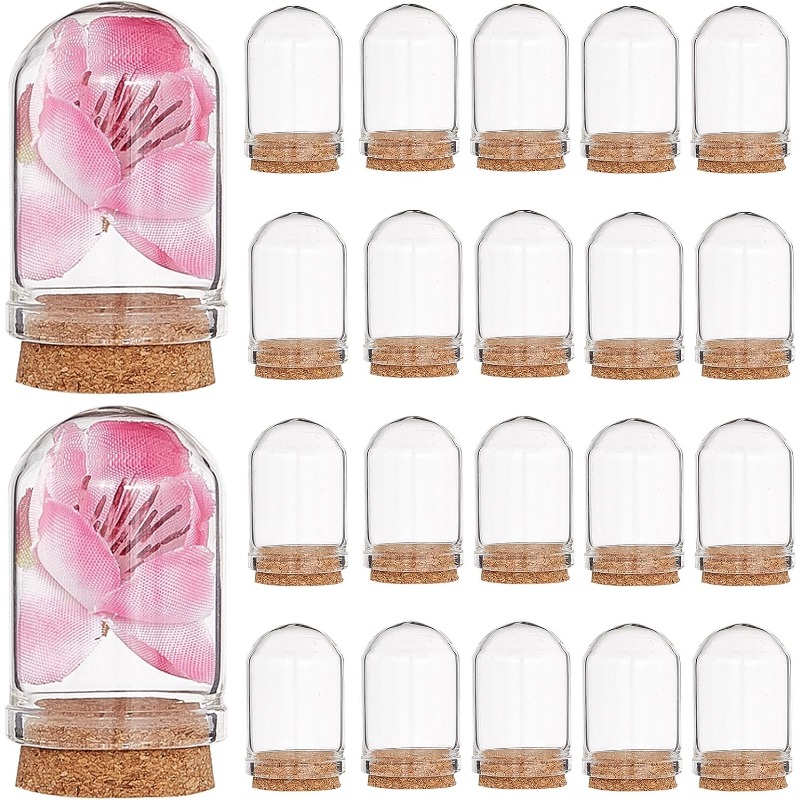 20 Sets Glass Cloche Dome Mini - Terrarium Glass Bottle avis et prix