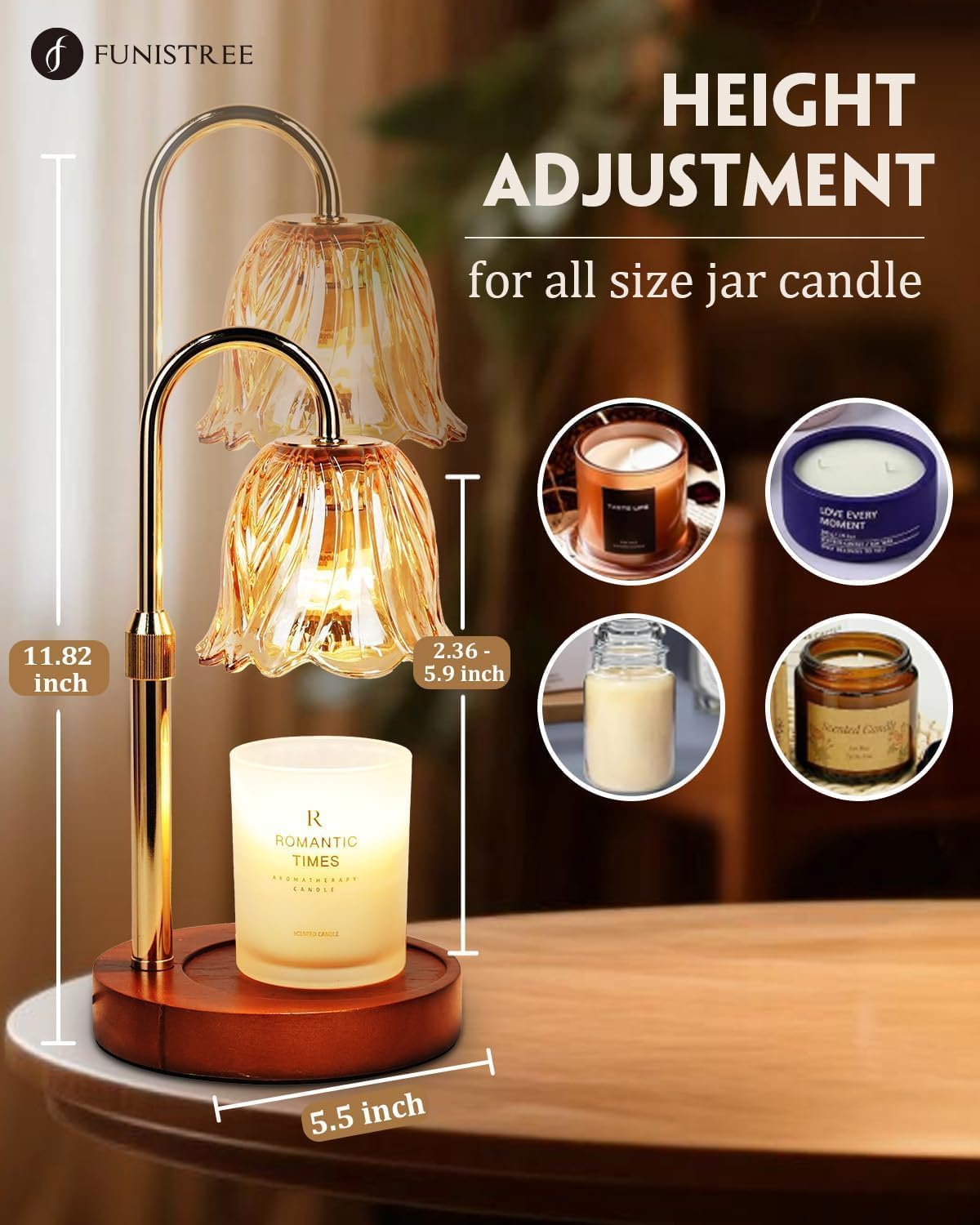 Candle Warmer Lamp Gold With T - Home Decor Free Images avis et prix