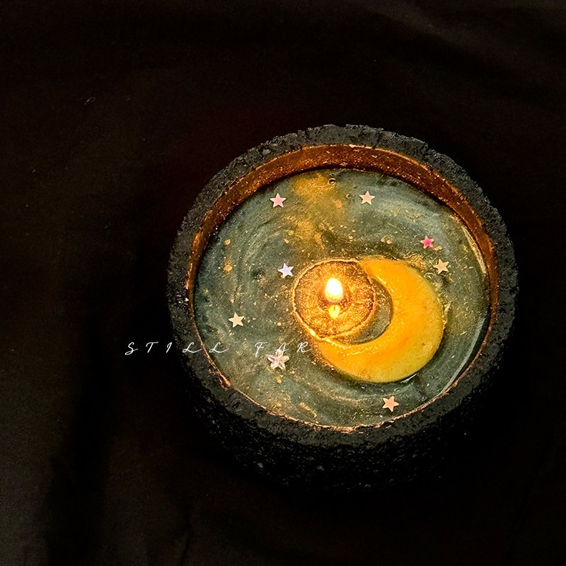 Melting Moon Scented Candle Ha - Home Decor Aesthetic avis et prix