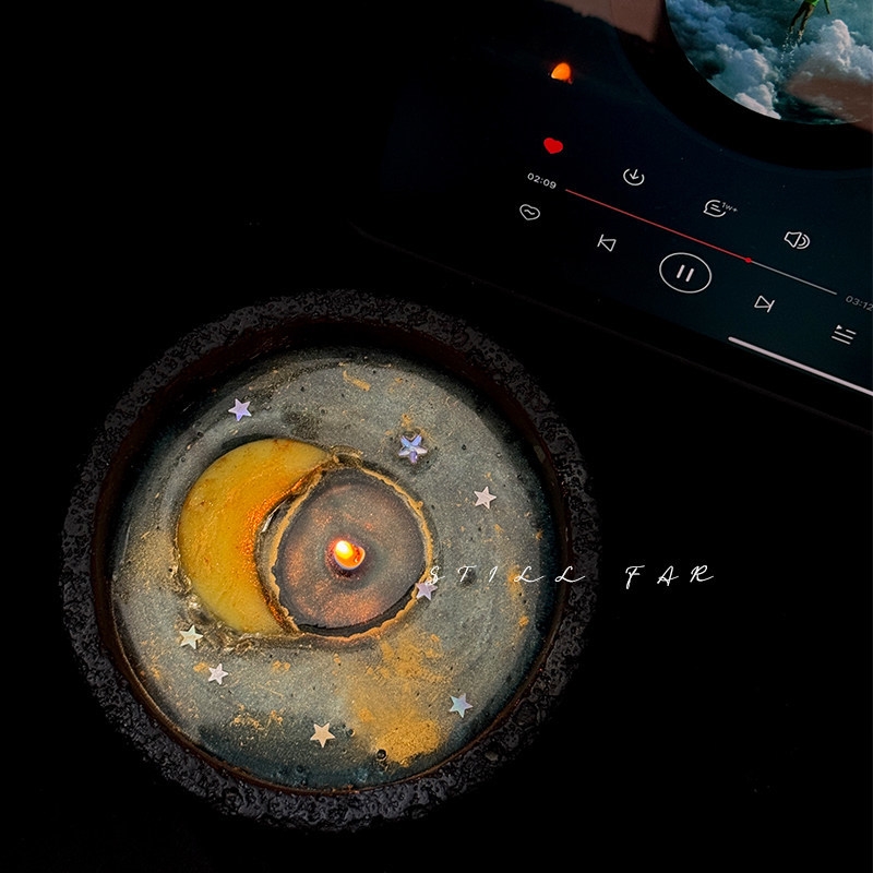 Melting Moon Scented Candle Ha - Home Decor Aesthetic avis et prix