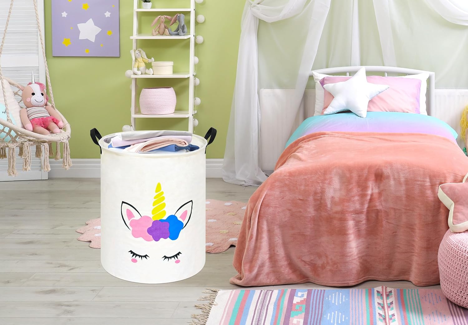 Unicorn Round Laundry Basket S - Home Decor Hampers avis et prix