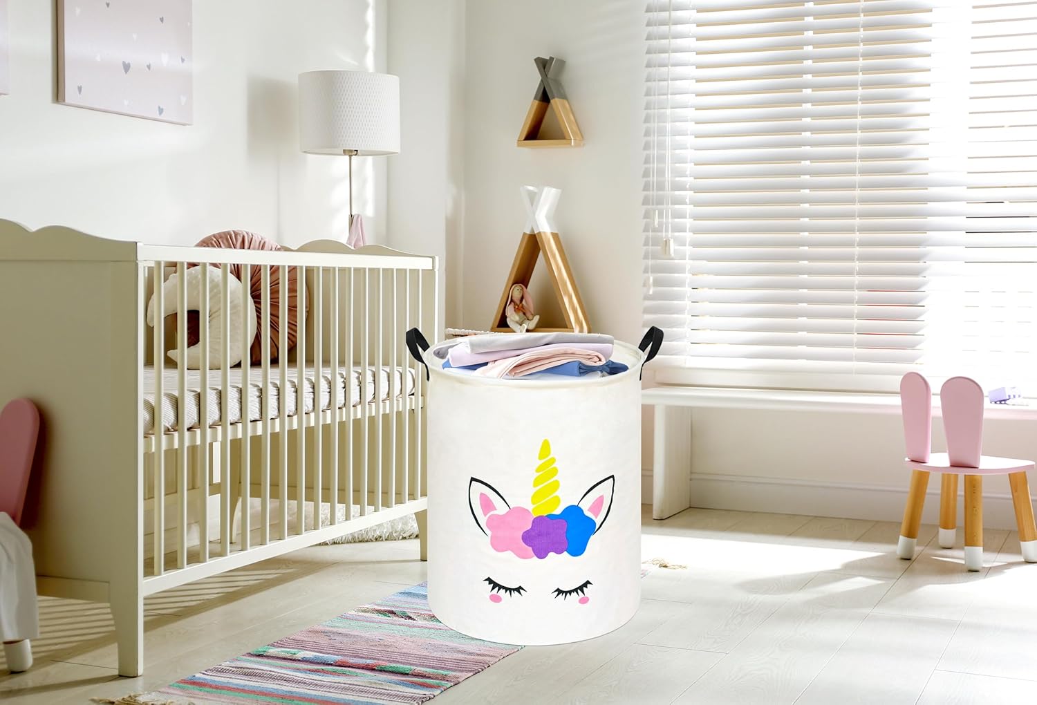 Unicorn Round Laundry Basket S - Home Decor Hampers avis et prix