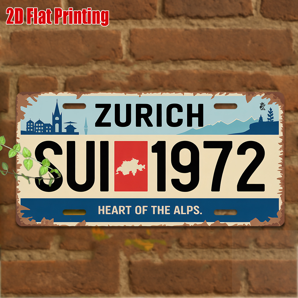 AL Sign - Vintage Durable Meta - Home Decor Zurich avis et prix