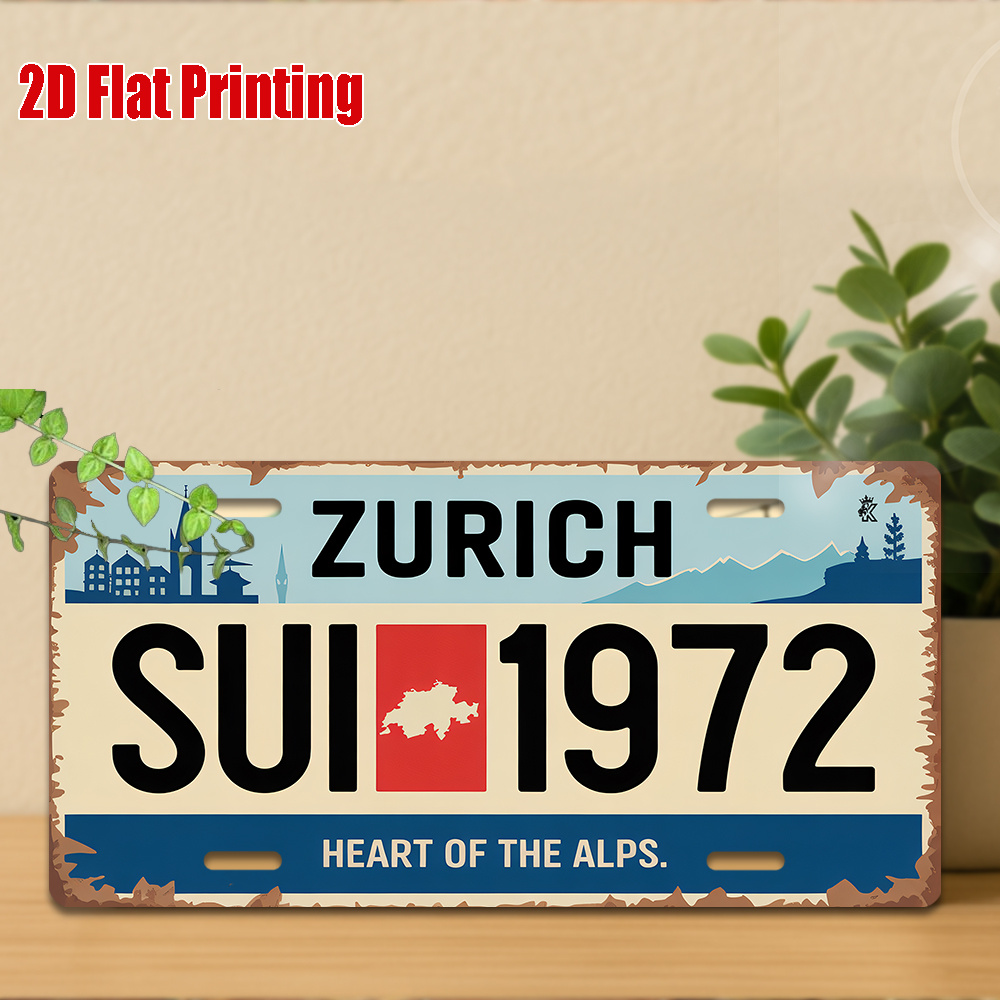 AL Sign - Vintage Durable Meta - Home Decor Zurich avis et prix