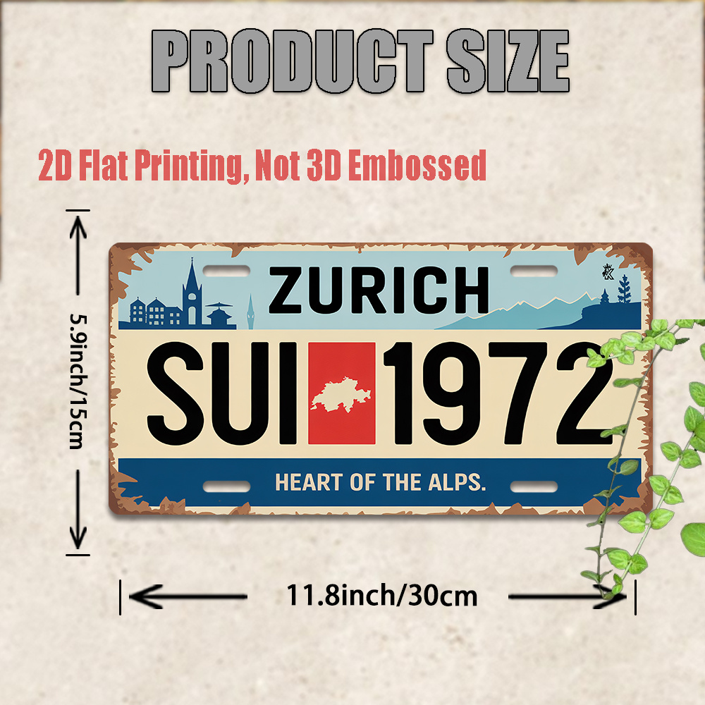 AL Sign - Vintage Durable Meta - Home Decor Zurich avis et prix
