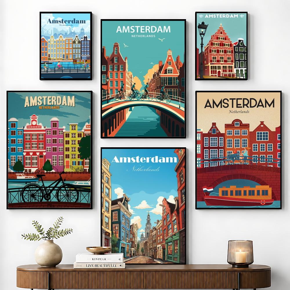 Amsterdam Netherlands Poster P - Home Decor Netherlands avis et prix