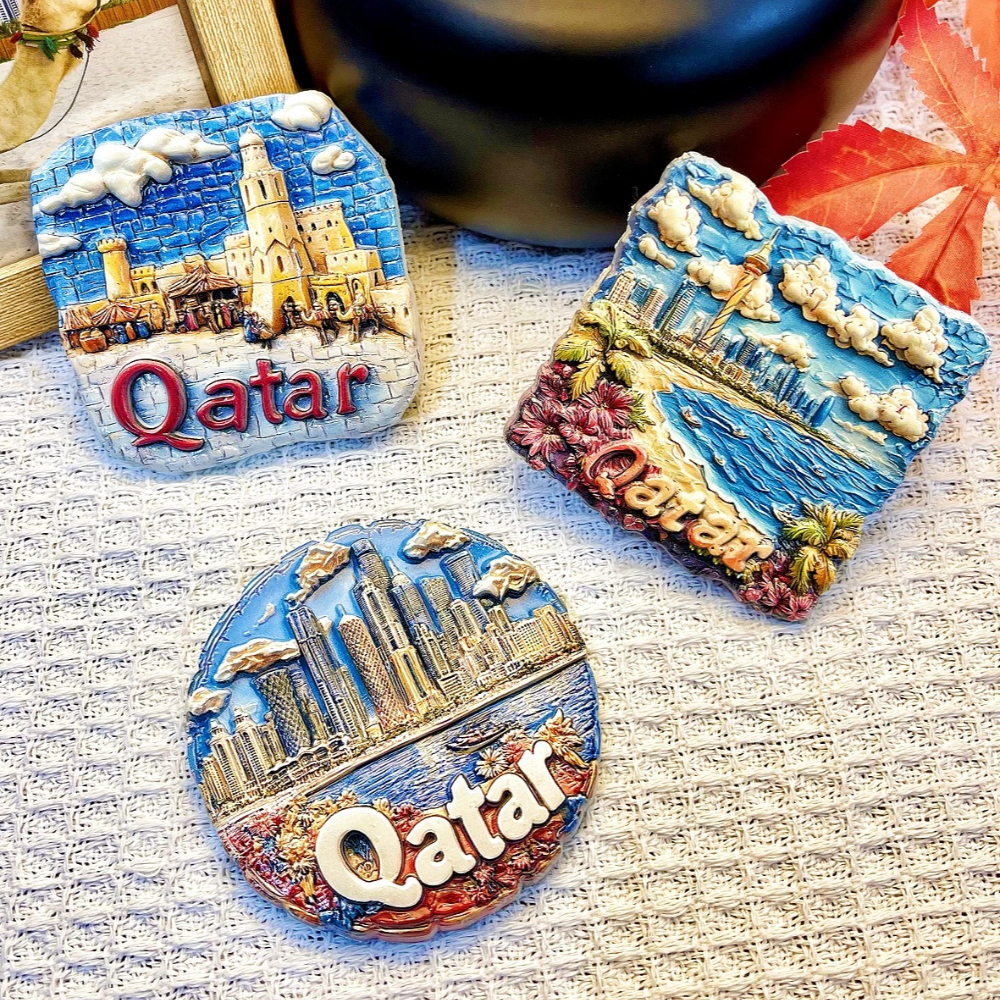 Qatar 3D Fridge Magnets Orname - Home Decor Qatar avis et prix