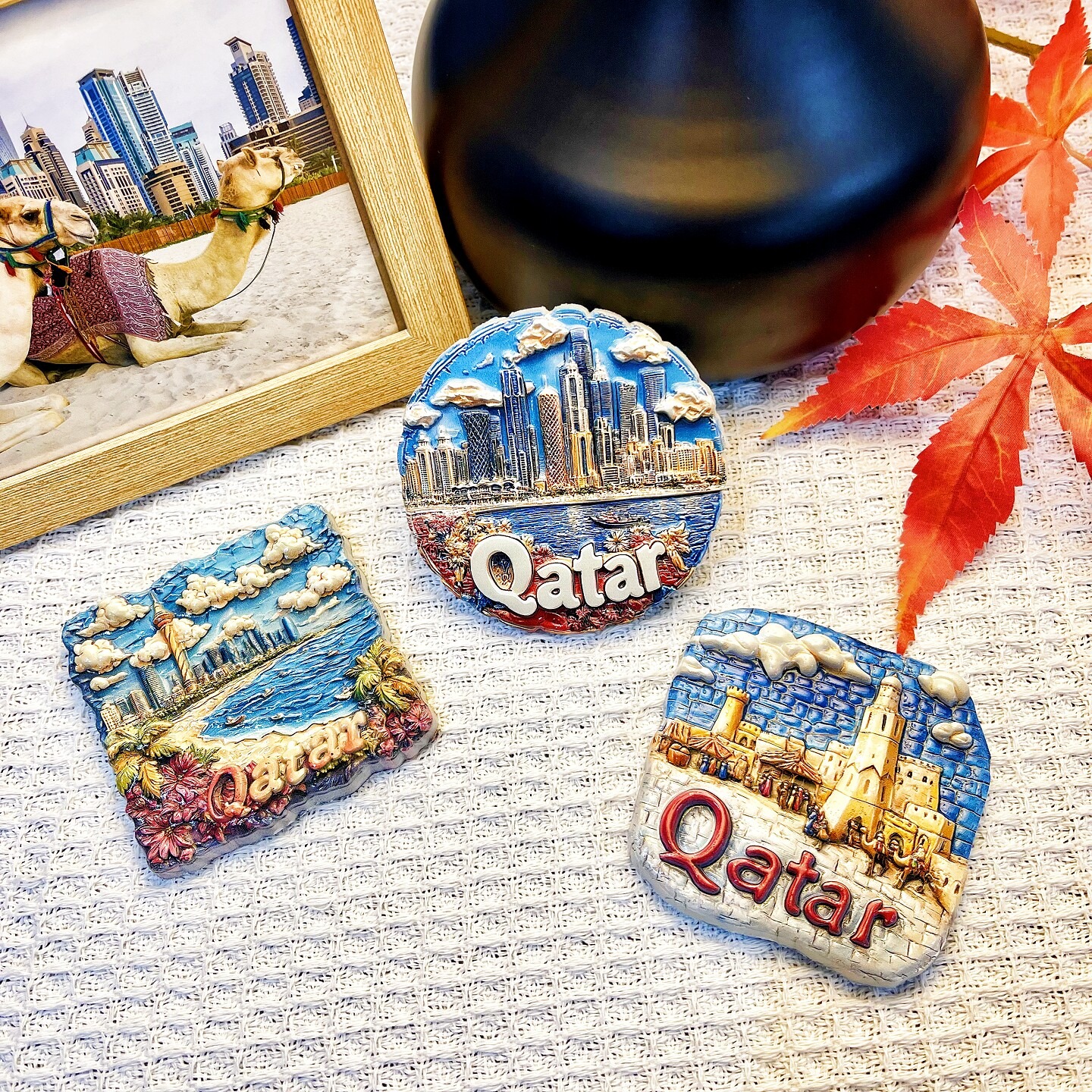 Qatar 3D Fridge Magnets Orname - Home Decor Qatar avis et prix
