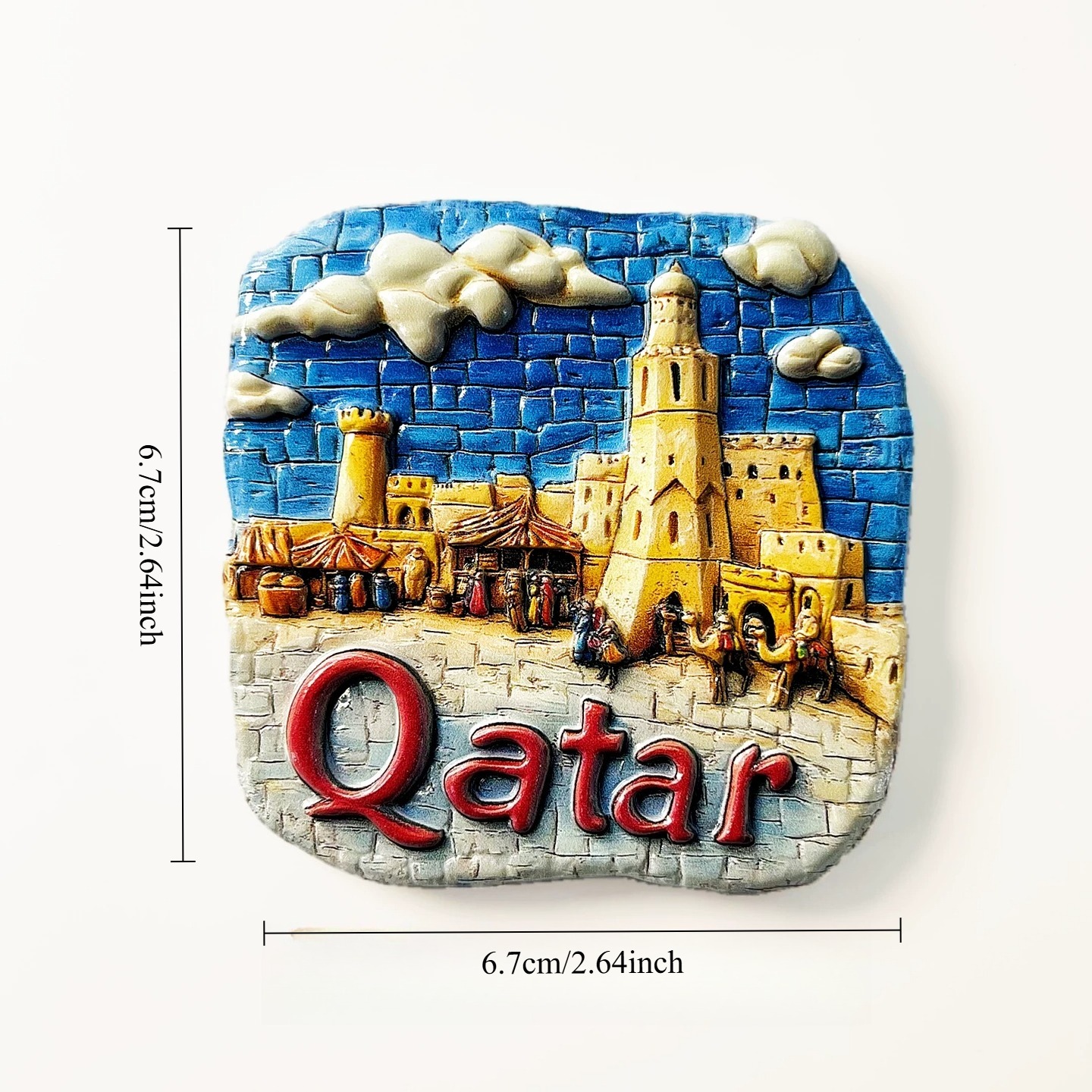 Qatar 3D Fridge Magnets Orname - Home Decor Qatar avis et prix