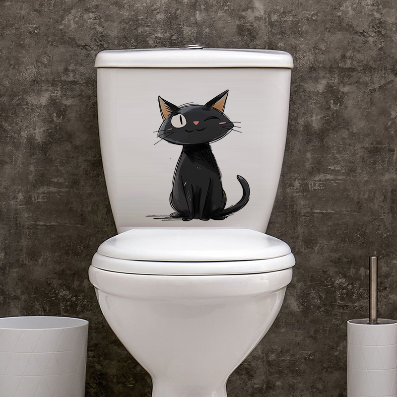 Cartoon Black Cats Wall Sticke - Home Decor Vinyl Flooring avis et prix