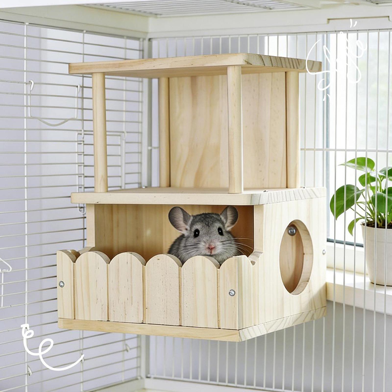 Chinchillas House Wooden Hideo - Home Decor Habitat avis et prix