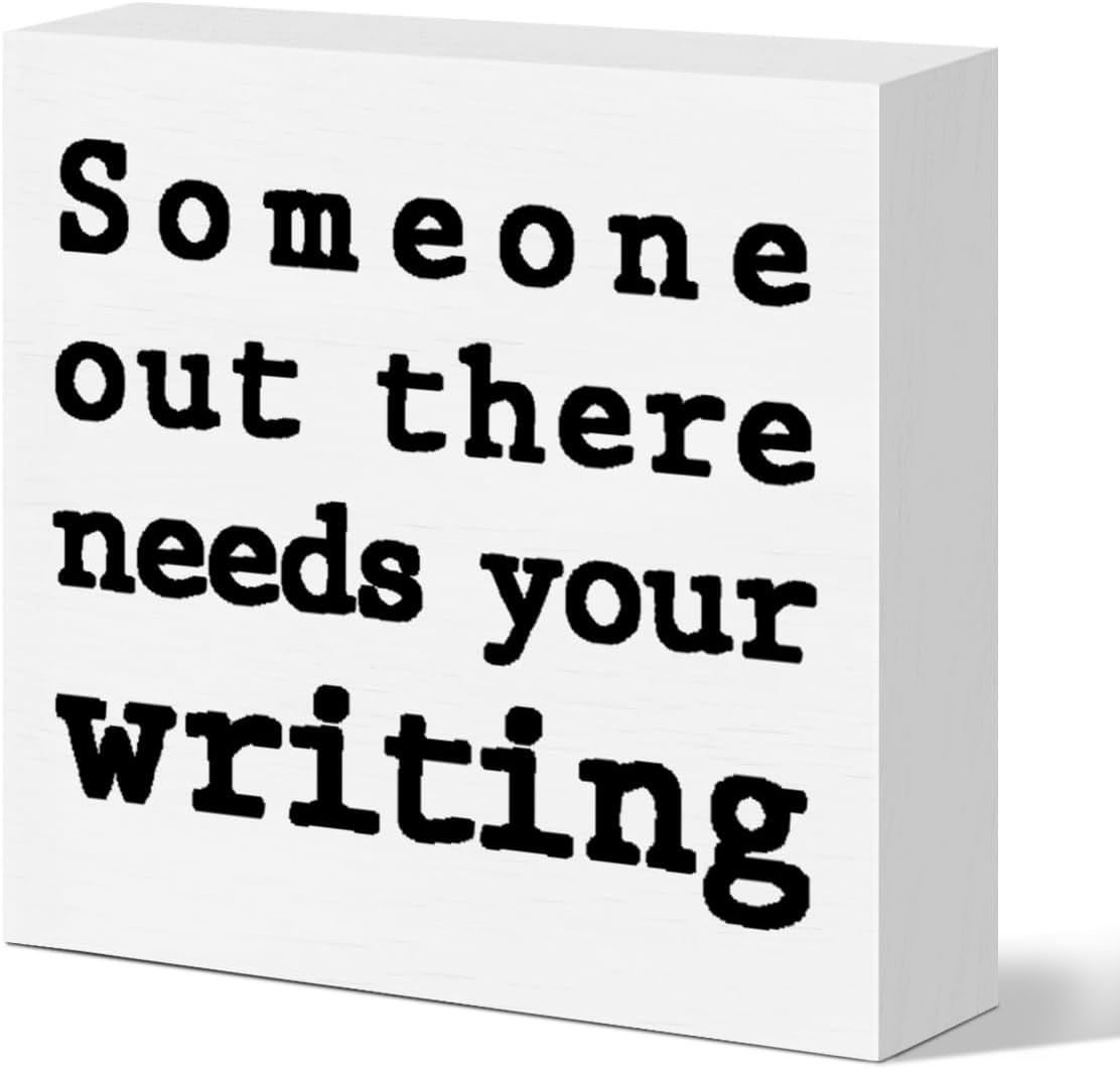 Wooden Box Sign for Writers, N - Home Decor Free Images avis et prix