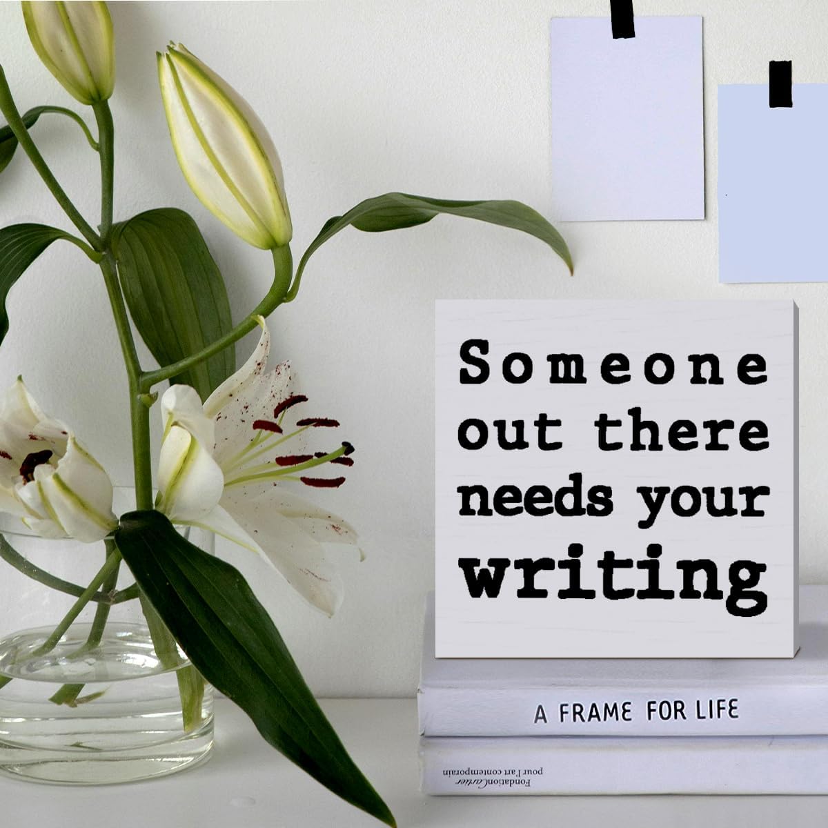 Wooden Box Sign for Writers, N - Home Decor Free Images avis et prix