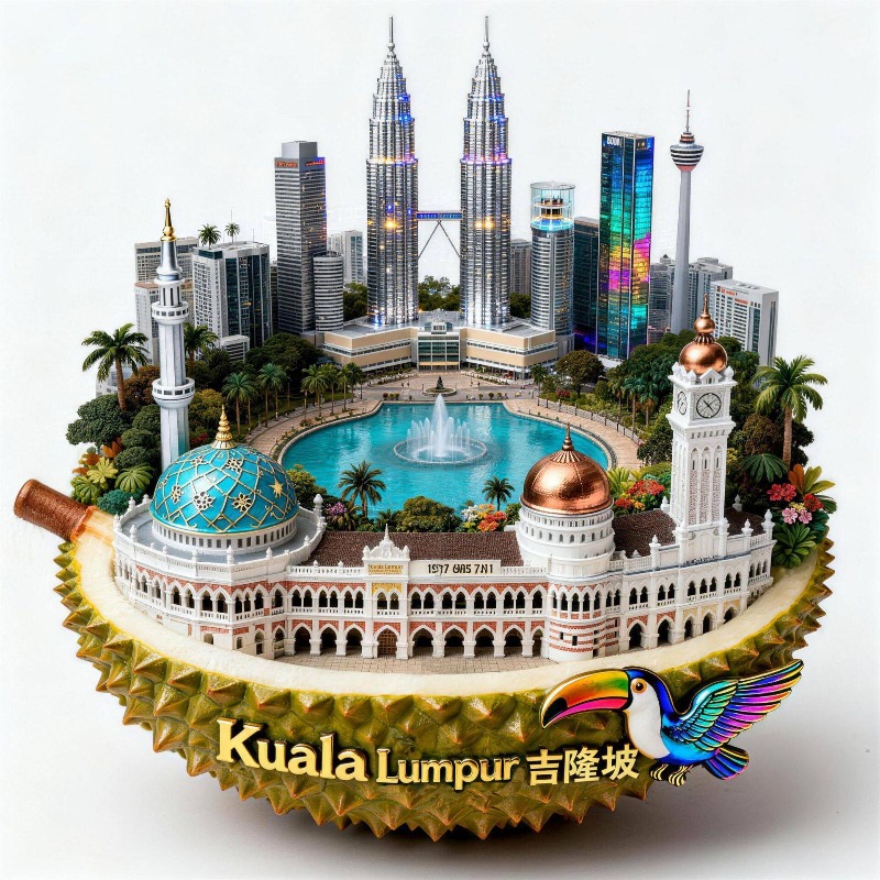 Malaysia Fridge Magnets Metal  - Home Decor Kuala Lumpur avis et prix