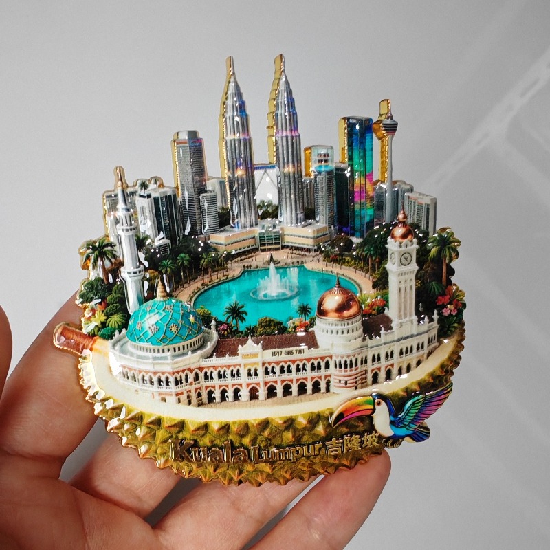 Malaysia Fridge Magnets Metal  - Home Decor Kuala Lumpur avis et prix