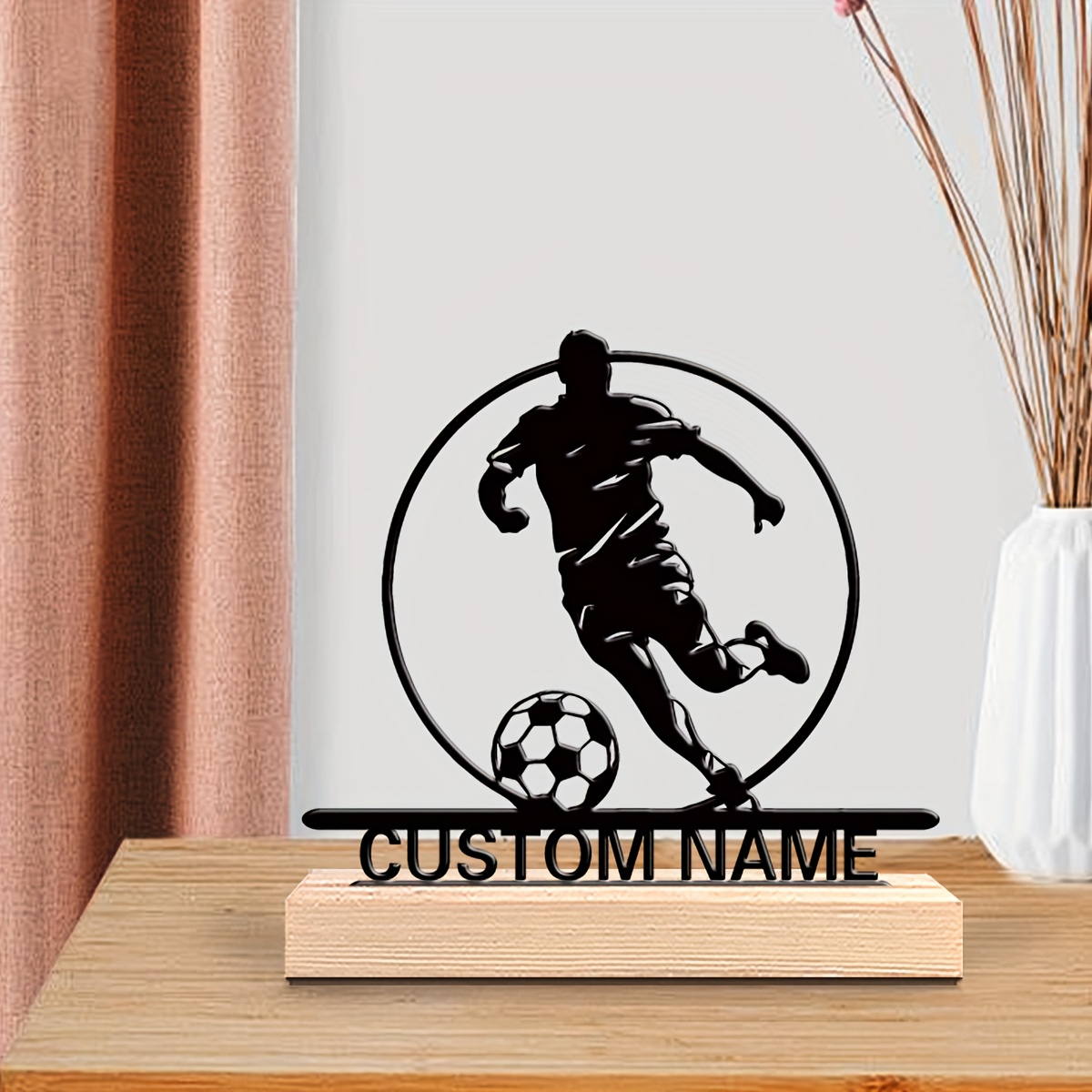 Custom Soccer Player Metal Sta - Home Decor Inspo avis et prix
