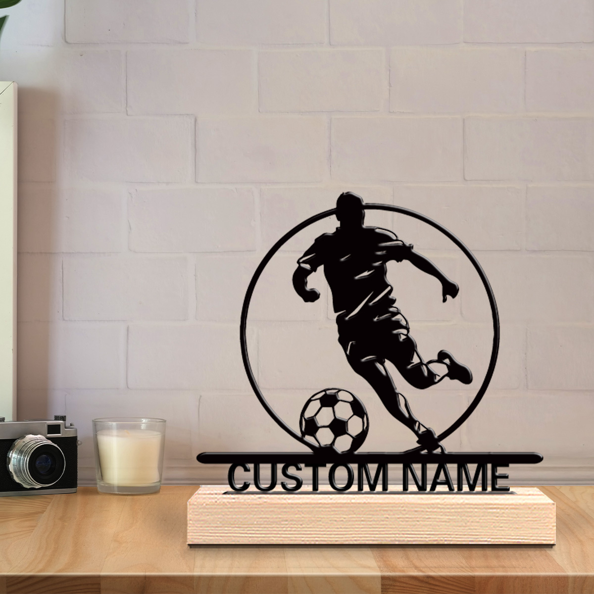 Custom Soccer Player Metal Sta - Home Decor Inspo avis et prix