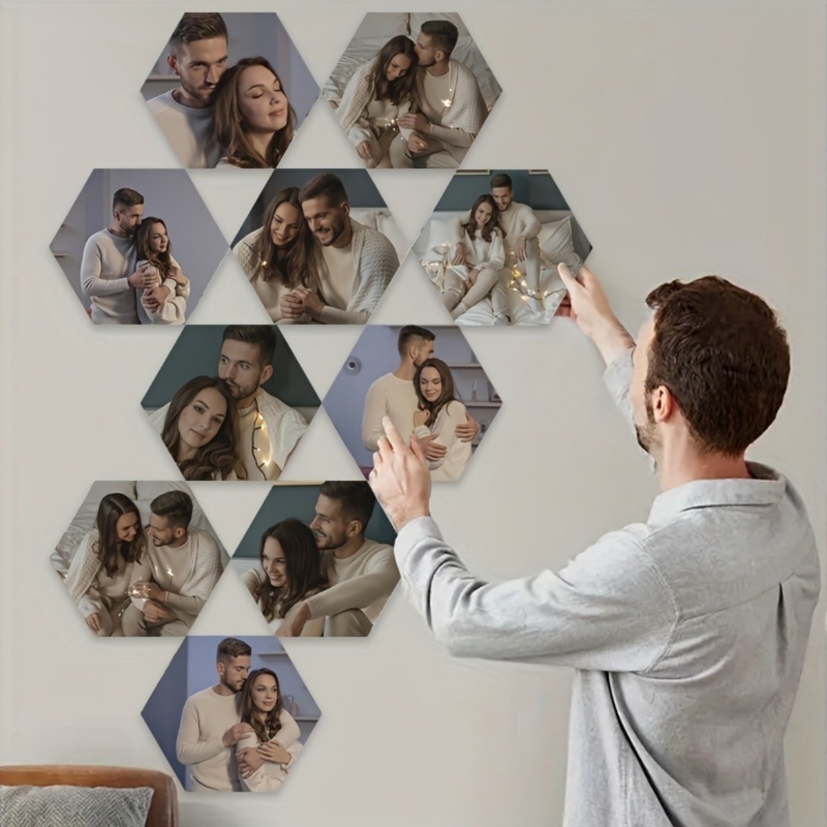 Custom Wall Decor — Modern Hex - Home Decor Inspo avis et prix