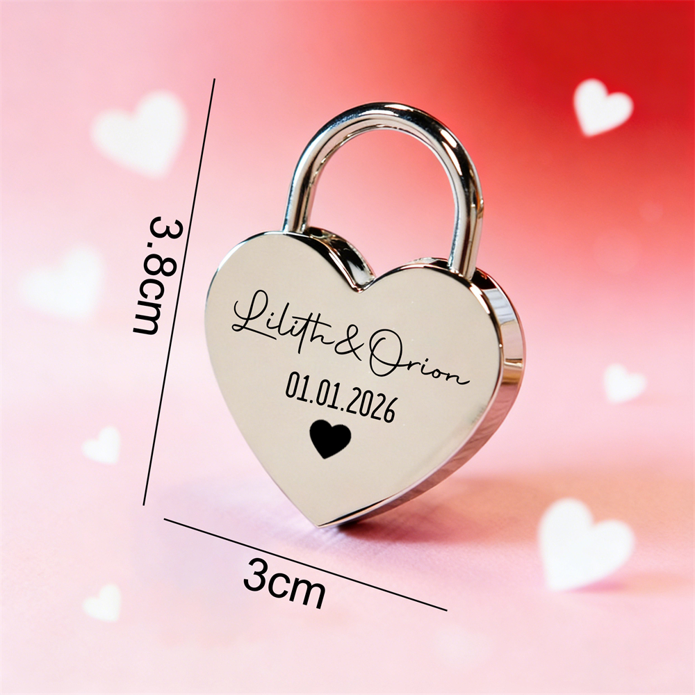 Custom Name Heart-Shaped Padlo - Home Decor Inspo avis et prix