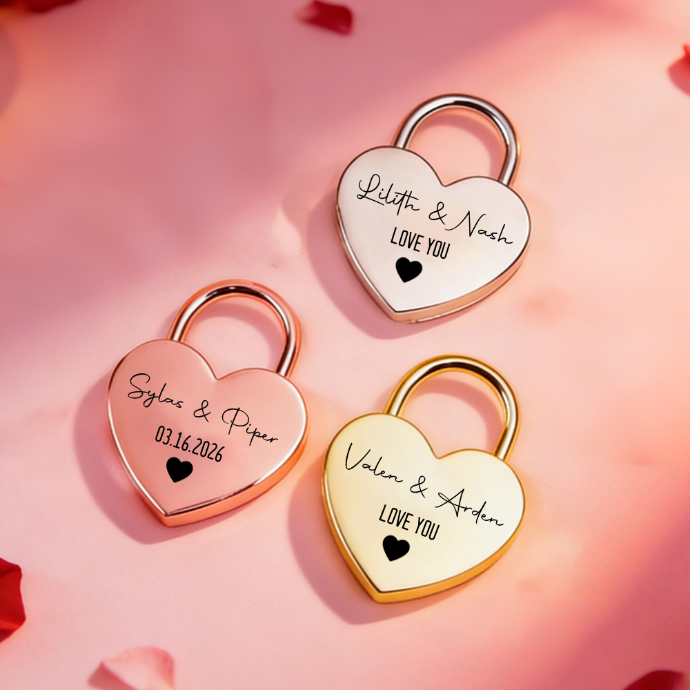 Custom Name Heart-Shaped Padlo - Home Decor Inspo avis et prix