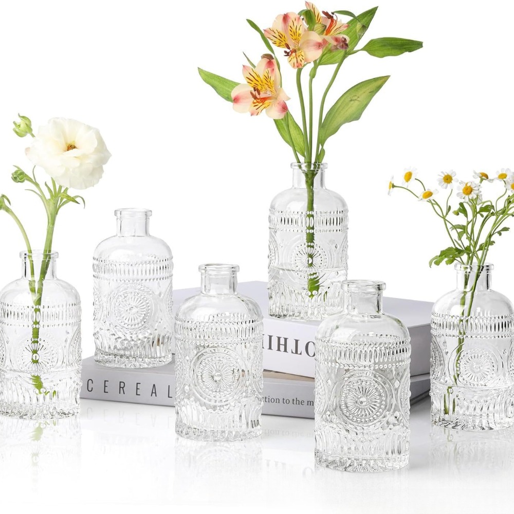 10PCS French Retro Relief Mini - Terrarium Glass Bottle avis et prix