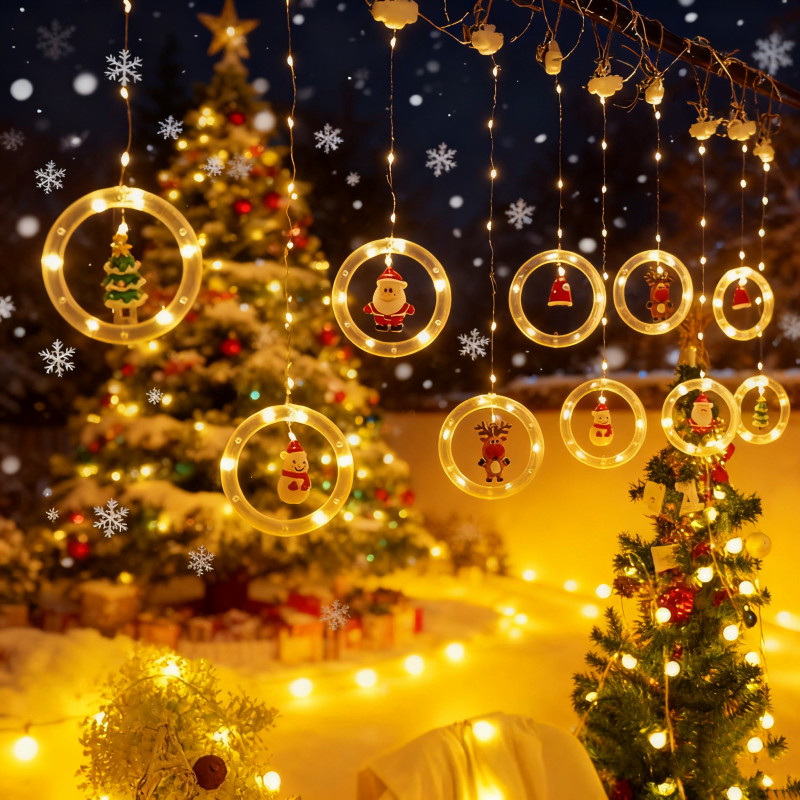 LED Santa Claus Curtain Light  - String Curtain Light avis et prix