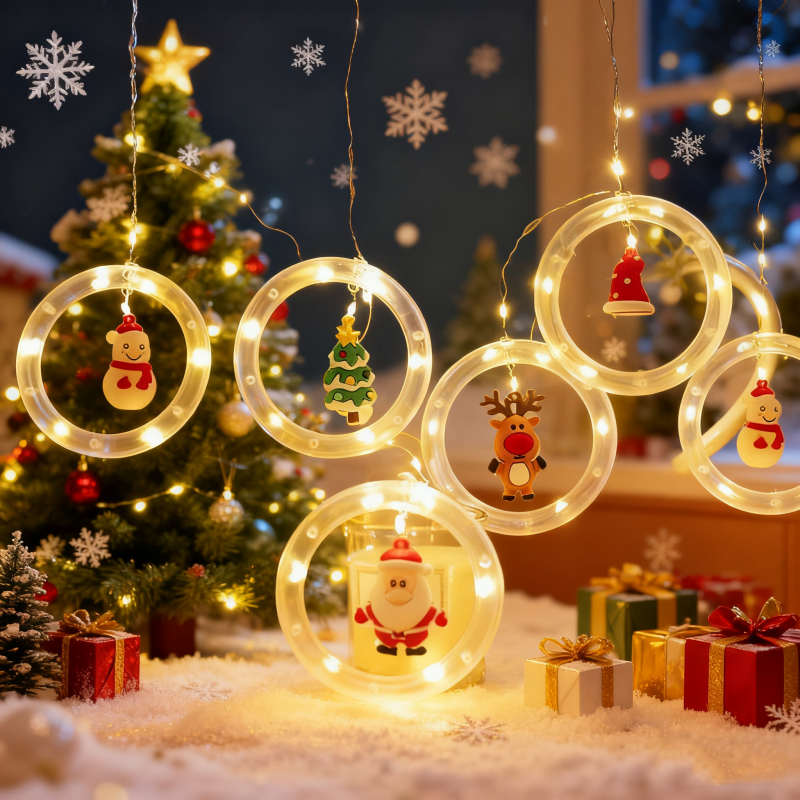 LED Santa Claus Curtain Light  - String Curtain Light avis et prix