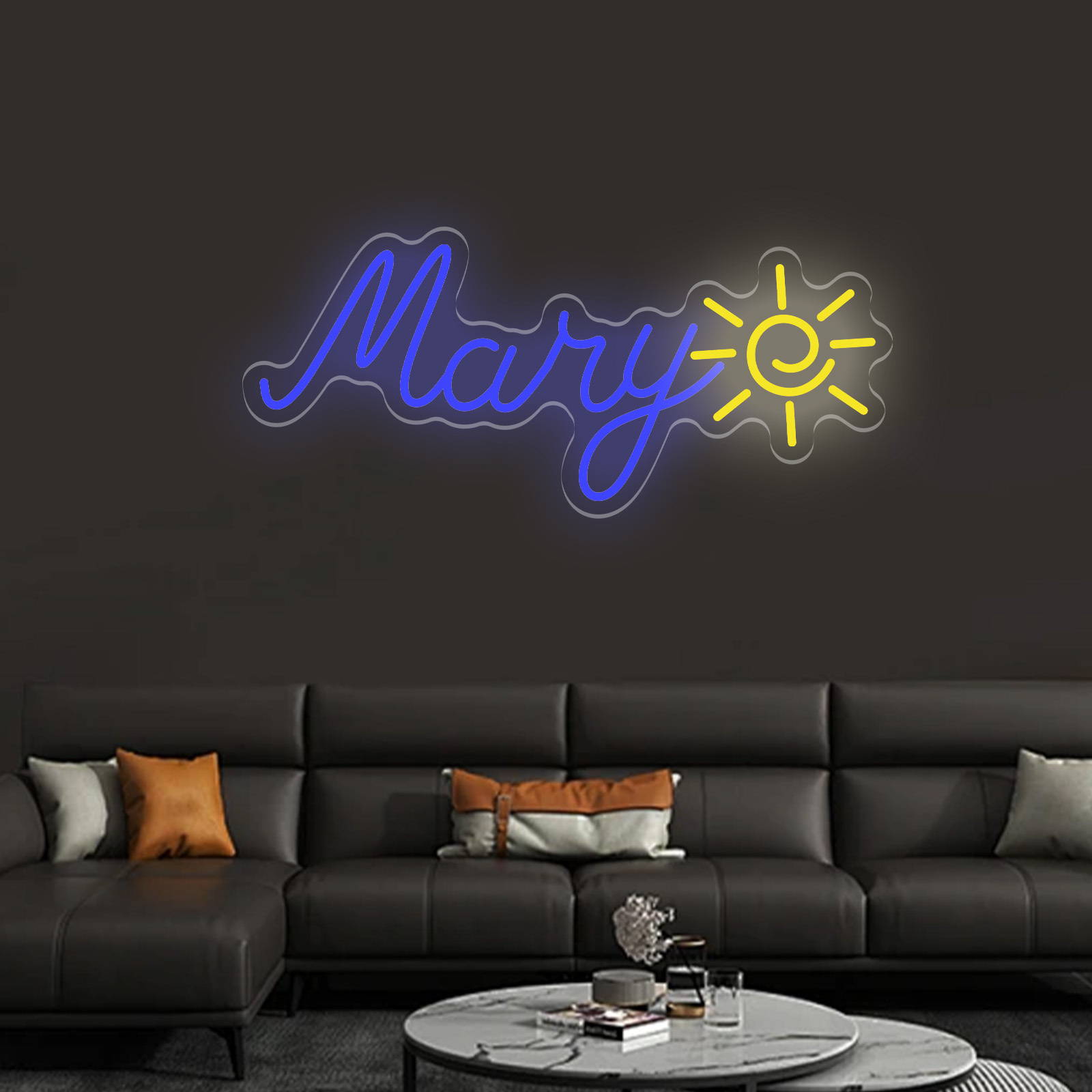 Custom Neon with Name&Sun Sign - Home Decor Store avis et prix
