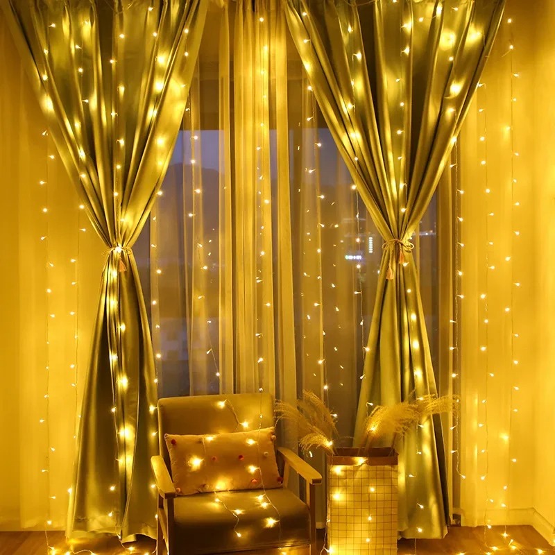 4/6M/8 Mode Curtain Garland on - String Curtain Light avis et prix