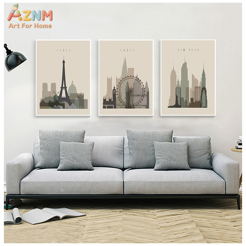 Retro Posters Paris London New - Home Decor New York avis et prix