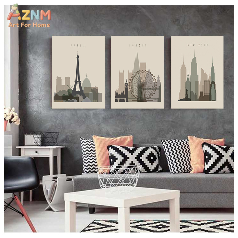 Retro Posters Paris London New - Home Decor New York avis et prix