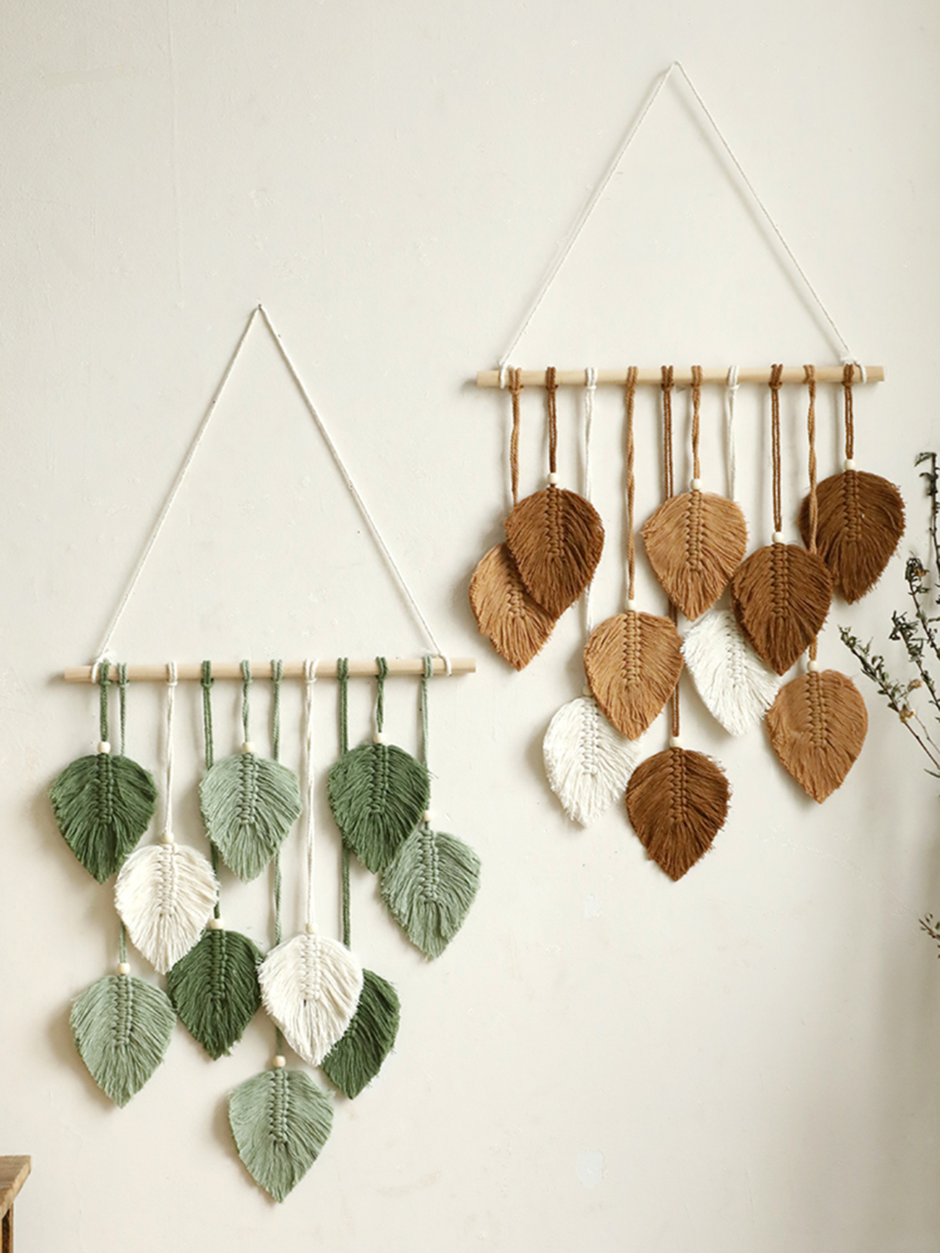 Leaf Macrame Tapestry Brown Gr - Home Decor Under 100 avis et prix