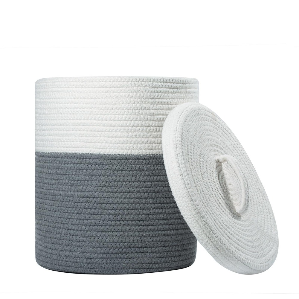 Cotton Rope Storage Basket wit - Home Decor Hampers avis et prix