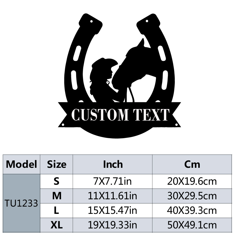 1pc Fashion Customized Horsesh - Home Decor Inspo avis et prix