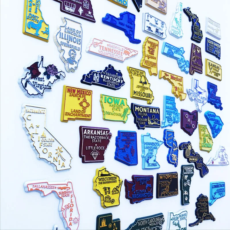 U.S. States Refrigerator Magne - Home Decor New York avis et prix