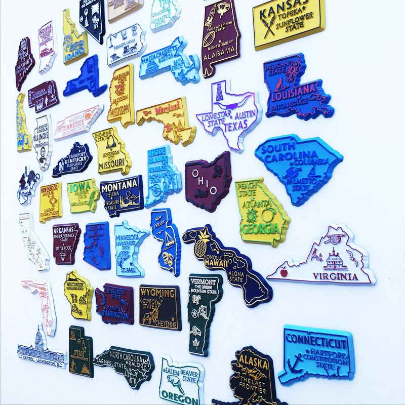 U.S. States Refrigerator Magne - Home Decor New York avis et prix