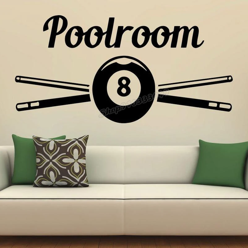 Vinyl Decor Billiard Wall Deca - Home Decor Vinyl Flooring avis et prix
